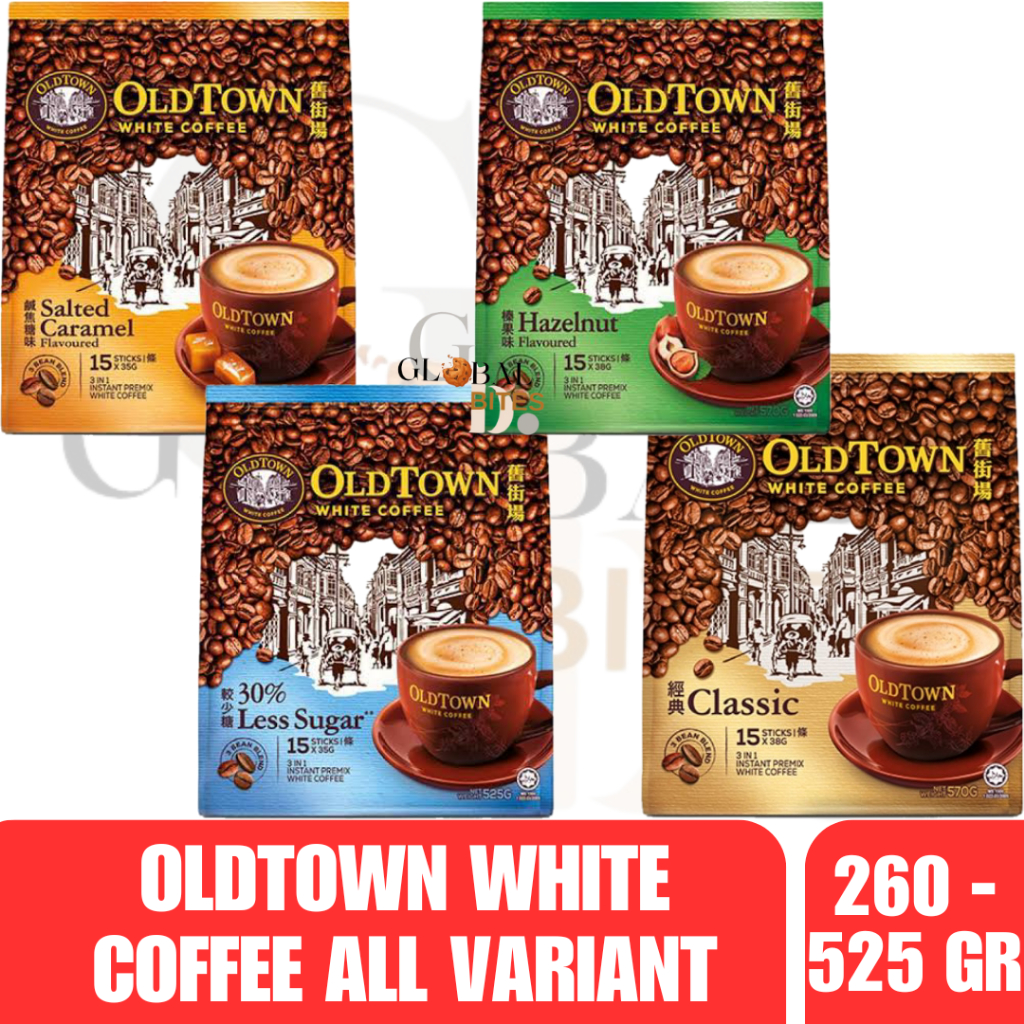 

Old Town White Coffee Classic Hazelnut Salted Caramel