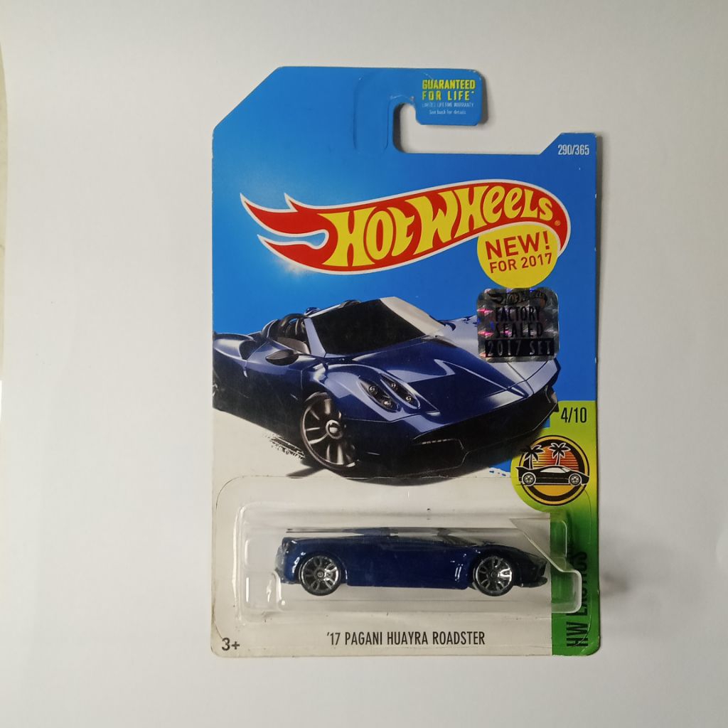 Hotwheels 17 Pagani Huayra Roadster (Factory Sealed 2017) US Card | Hotwheels Reguler