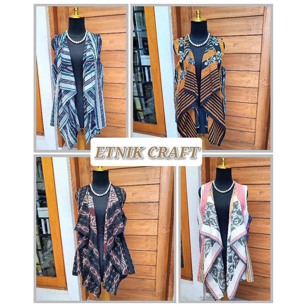 Baju Outer Rompi Tenun Lombok Terlaris