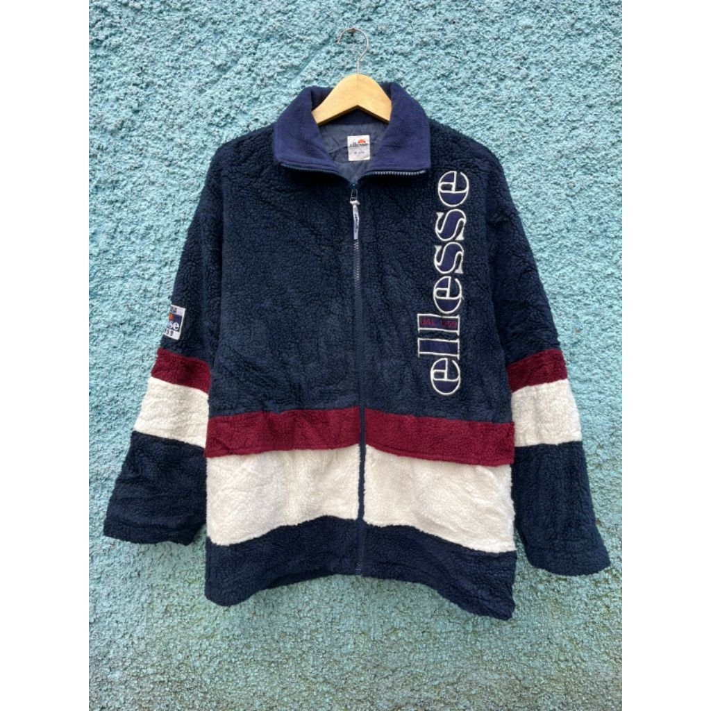 Ellesse vintage big logo Sherpa Jaket