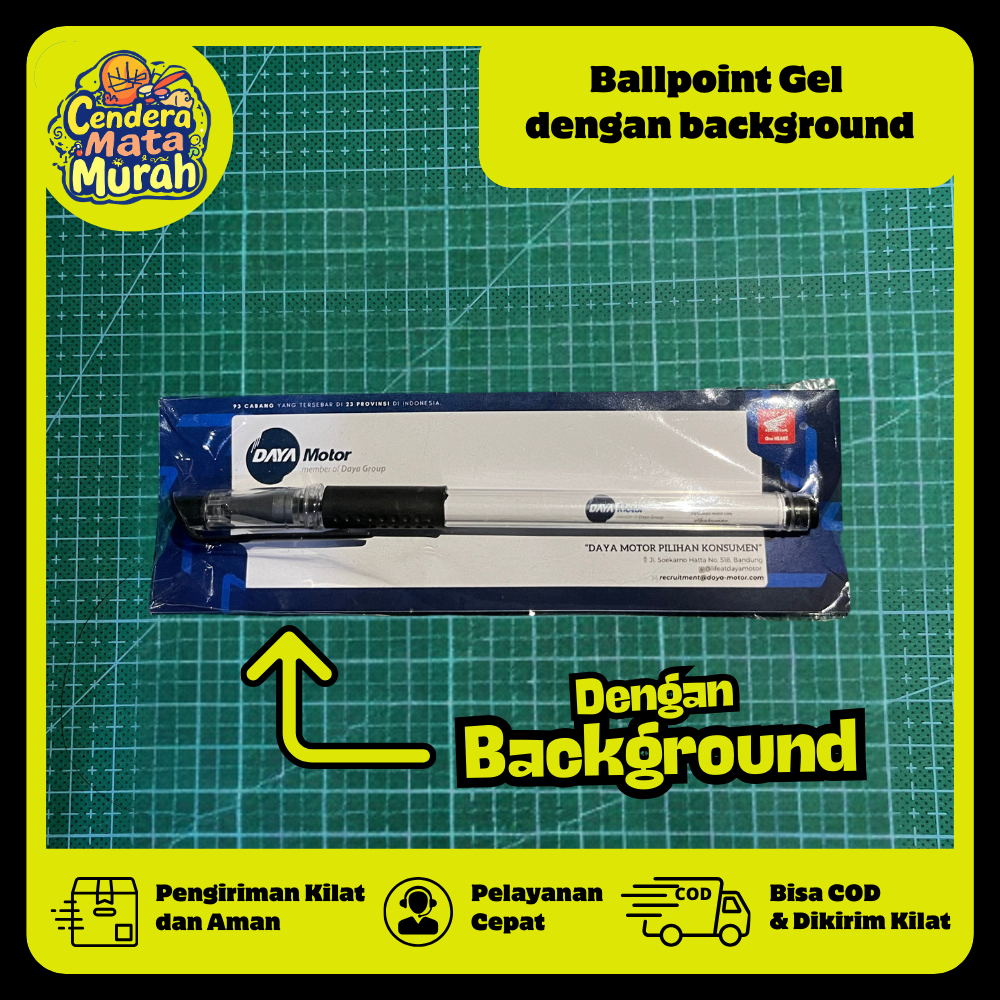 

Ballpoint bolpen pulpen pena Gel Custom Desain Insert paper Logo Nama Souvenir Acara Kantor Seminar Premium dengan background