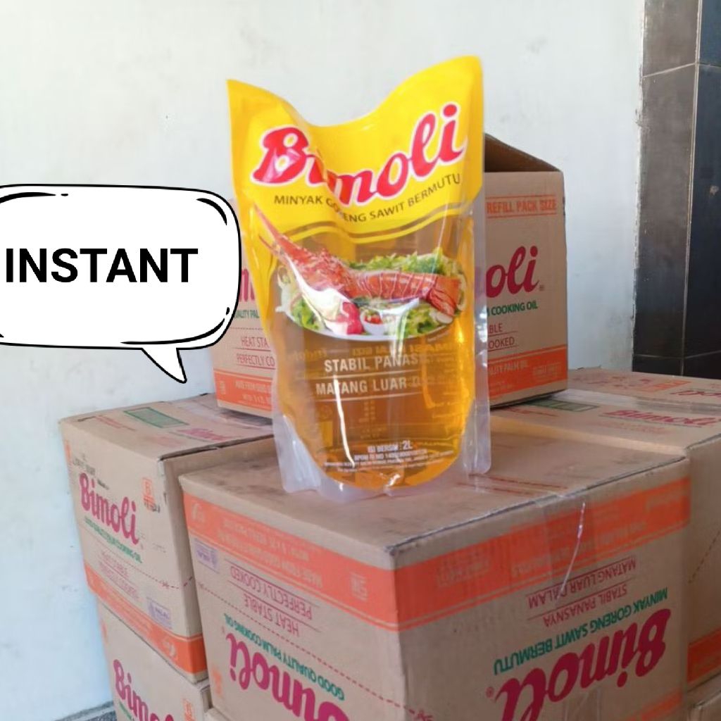 

BIMOLI minyak goreng 2 liter 6 pouch 1 dus instant