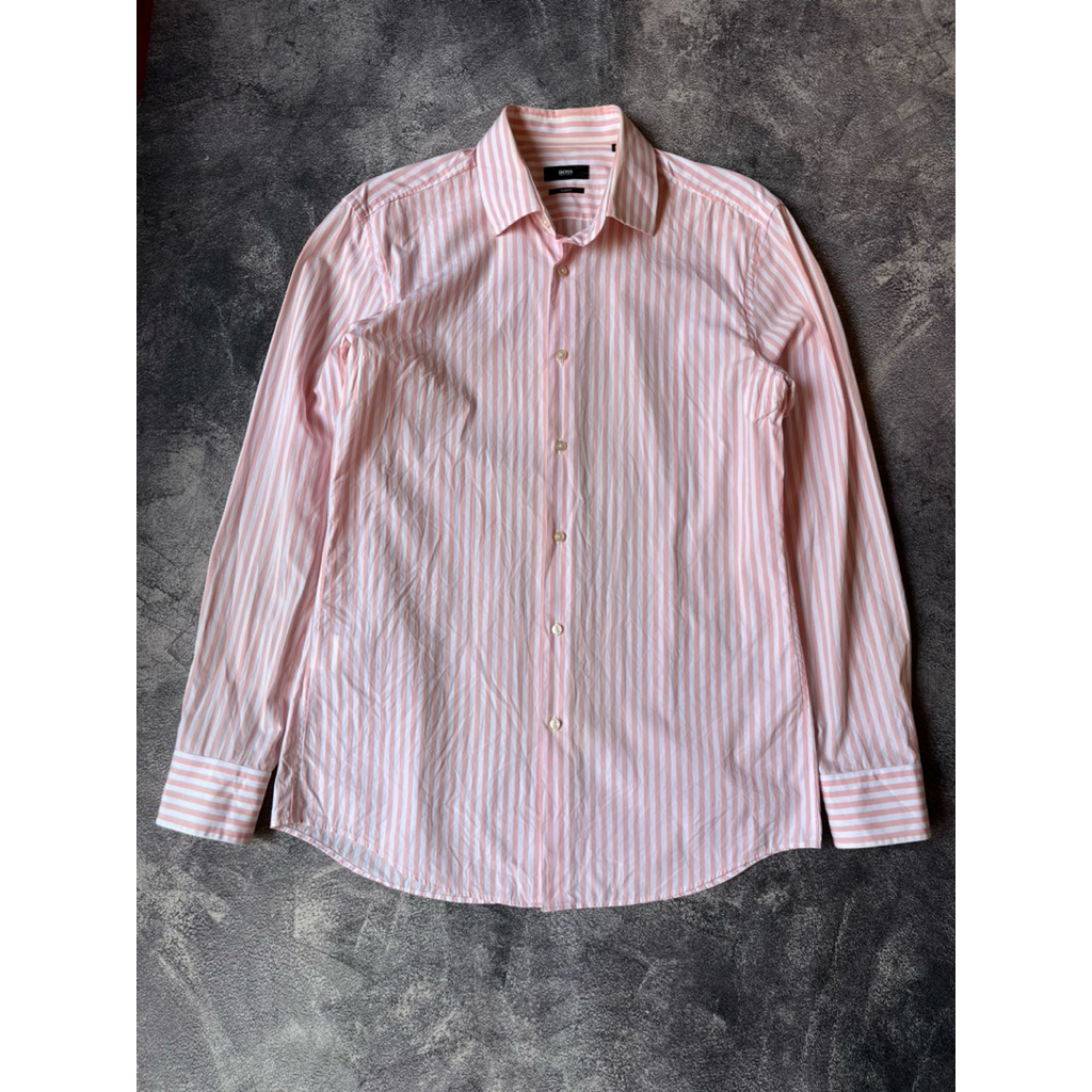 Kemeja Hugo Boss Stripe Original