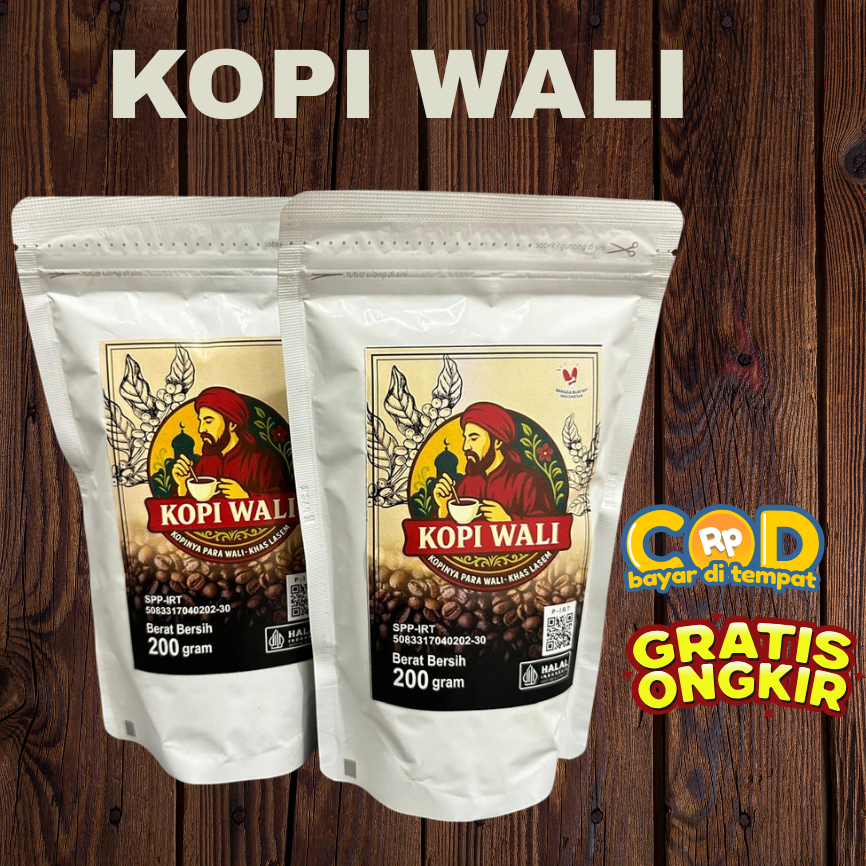 

KOPI WALI – KOPI TRADISIONAL KHAS LASEM JAWA TENGAH | KOPI BUBUK ASLI ROBUSTA | KEMASAN POUCH | 200 GR | KOPI HITAM PEKAT & HARGA MURAH