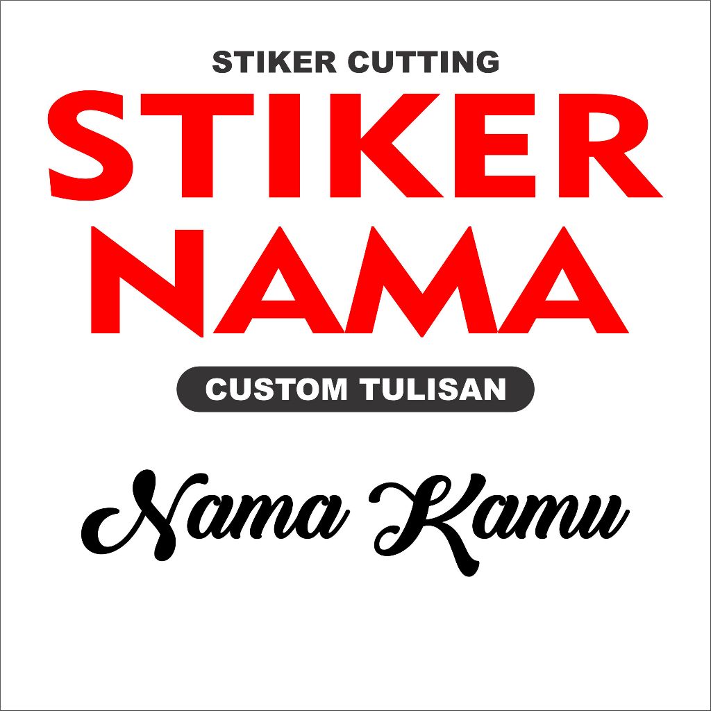 

Stiker Cutting Custom Tulisan Css Print. bisa request nama