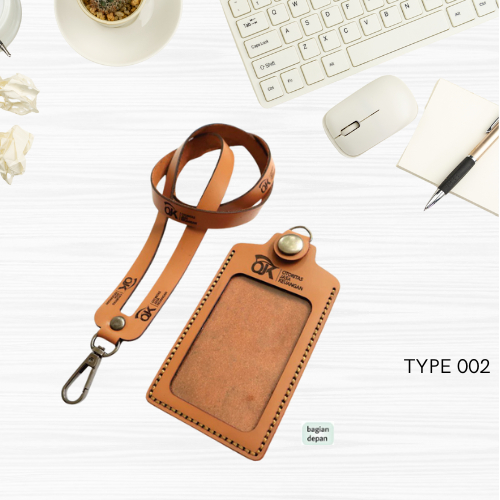 

LuxeBag | Gantungan kartu id card emoney flazz kereta di leher | Gantungan kartu kulit premium