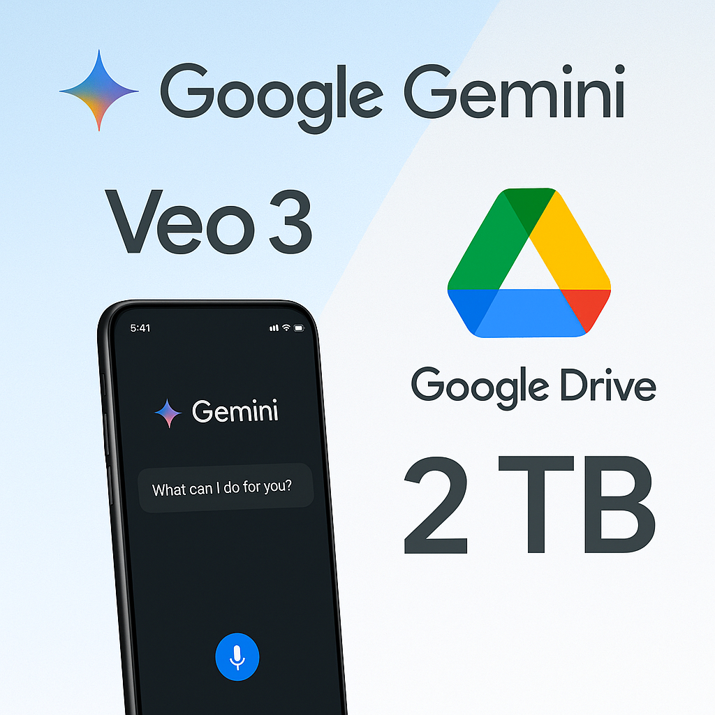 Google Gemini + Drive 2TB 1 Tahun