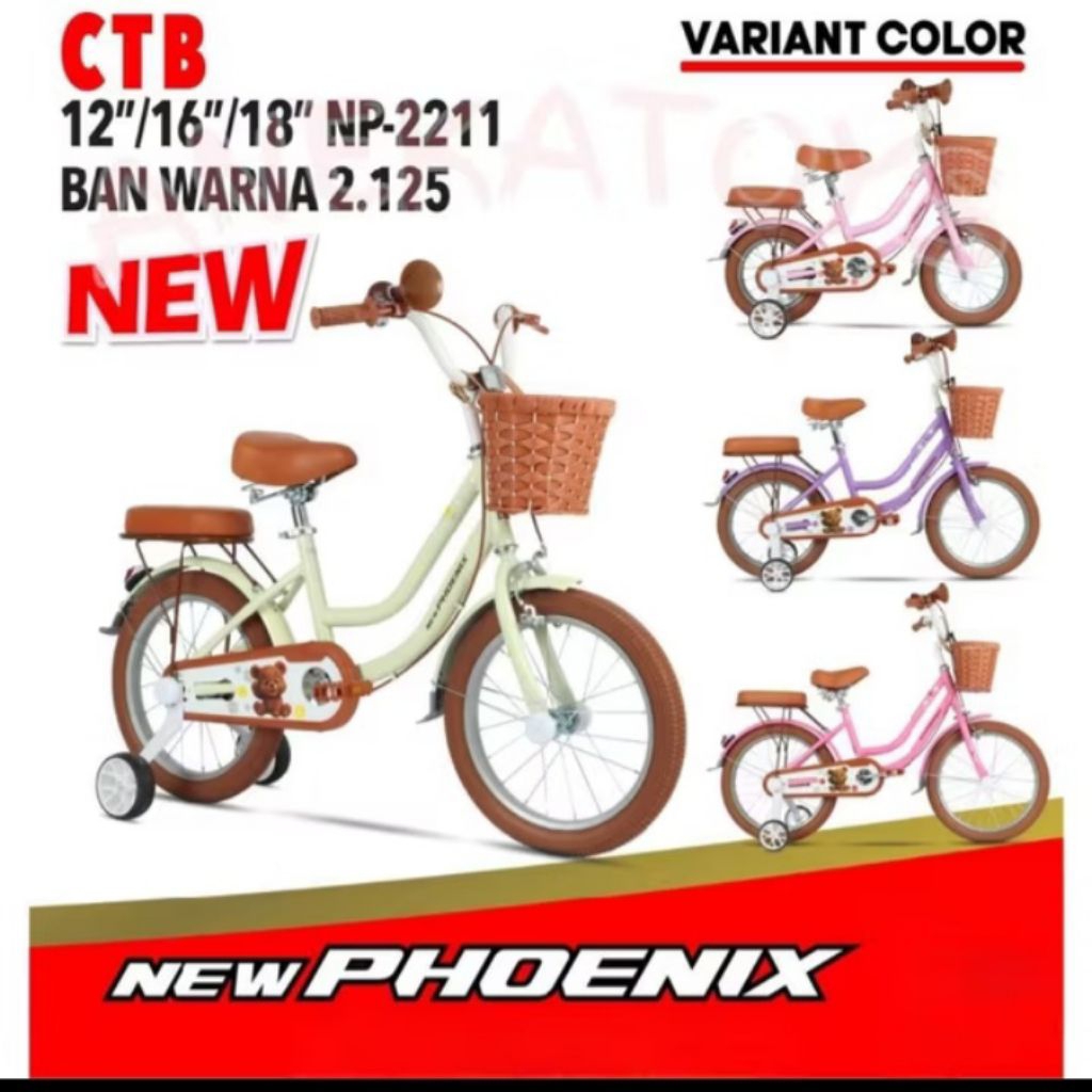 SEPEDA MINI SEPEDA ANAK CEWEK NEW PHONIK 2211/2210