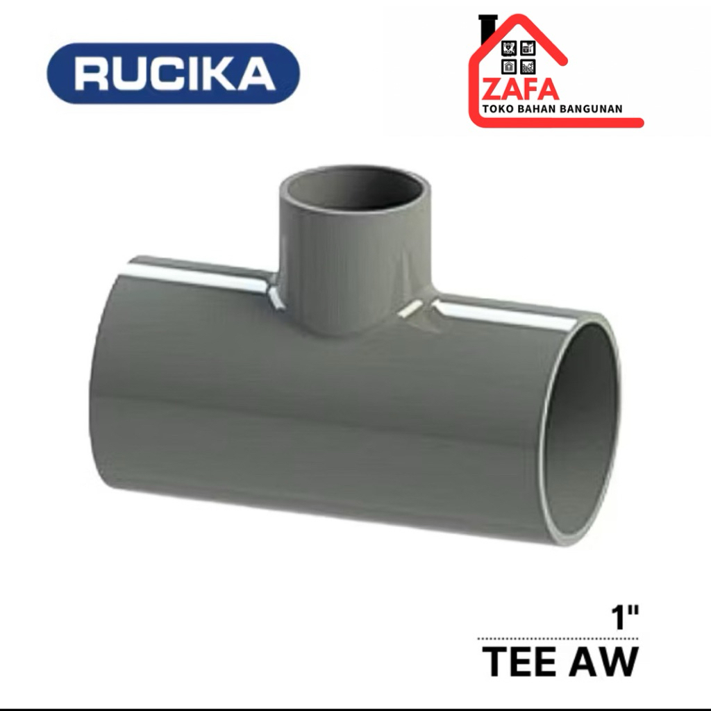 Tee 1 inch RUCIKA , te, sambungan PVC T Rucika 1inch