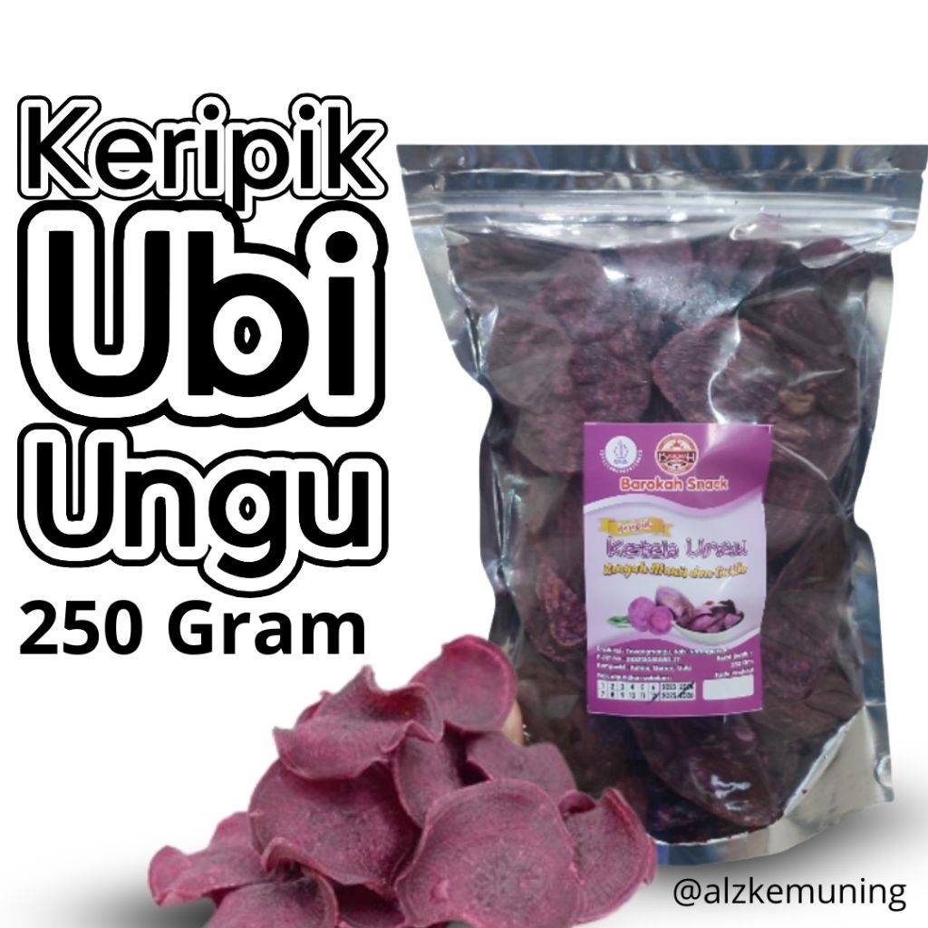 

Keripik Ubi Ungu BAROKAH 250 Gram Oleh oleh Karanganyar