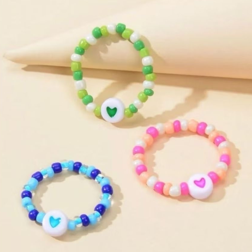 Cincin Manik Love Cincin Anak Hiasan