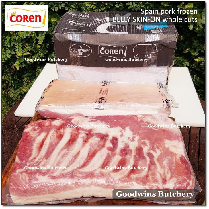 

pork belly samcan SKIN-ON WHOLE CUT - DUROC SELECTA