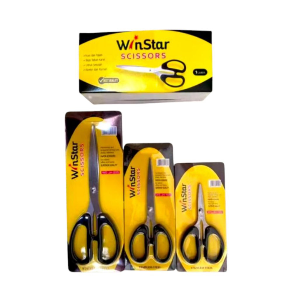 

GUNTING KERTAS SCISSORS UKURAN S - M - L STAINLESS TAJAM