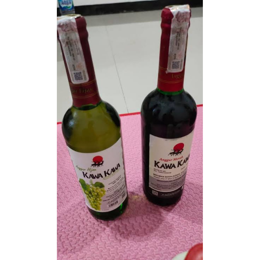 botol anggur hijau kawa
