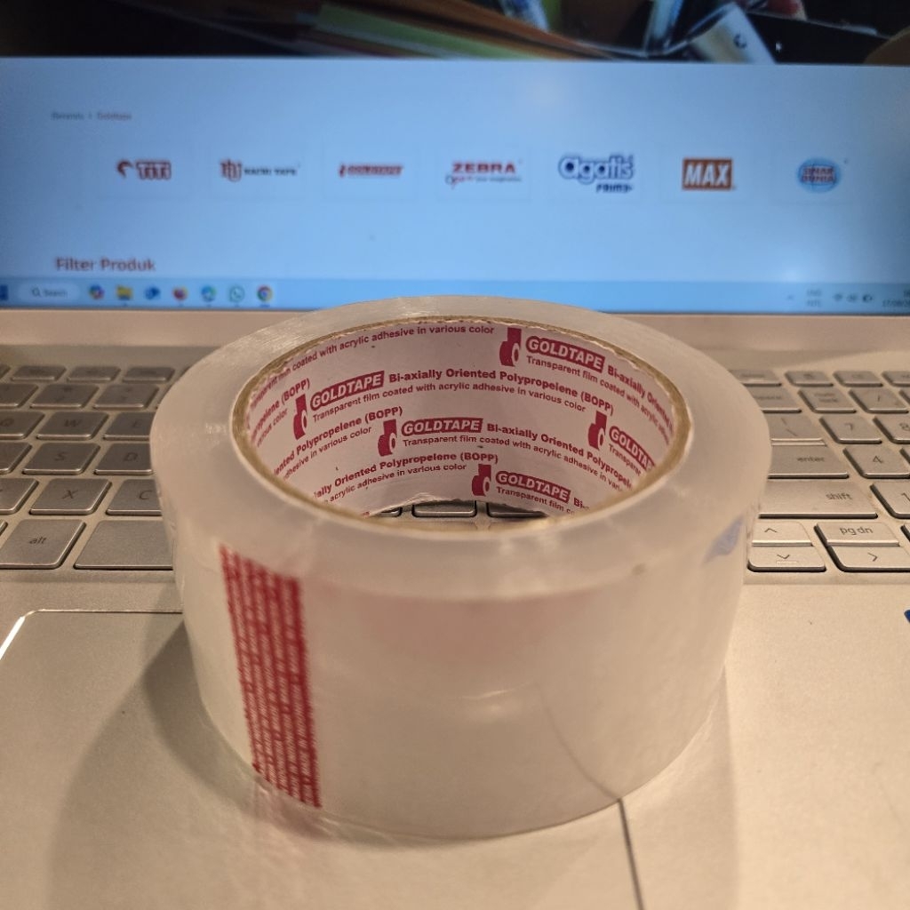 

Lakban OPP 150 Yard lebar 50 mm Tebal Original Gold Tape