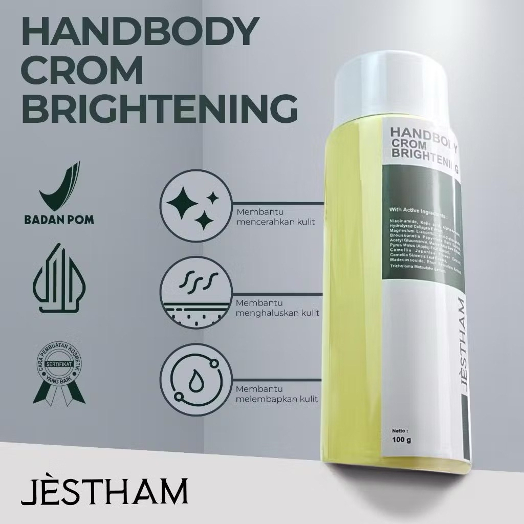 [TERMURAH] Handbody crom brightening Jestham/lotion jestham/body lotion jestham/lotion pagi