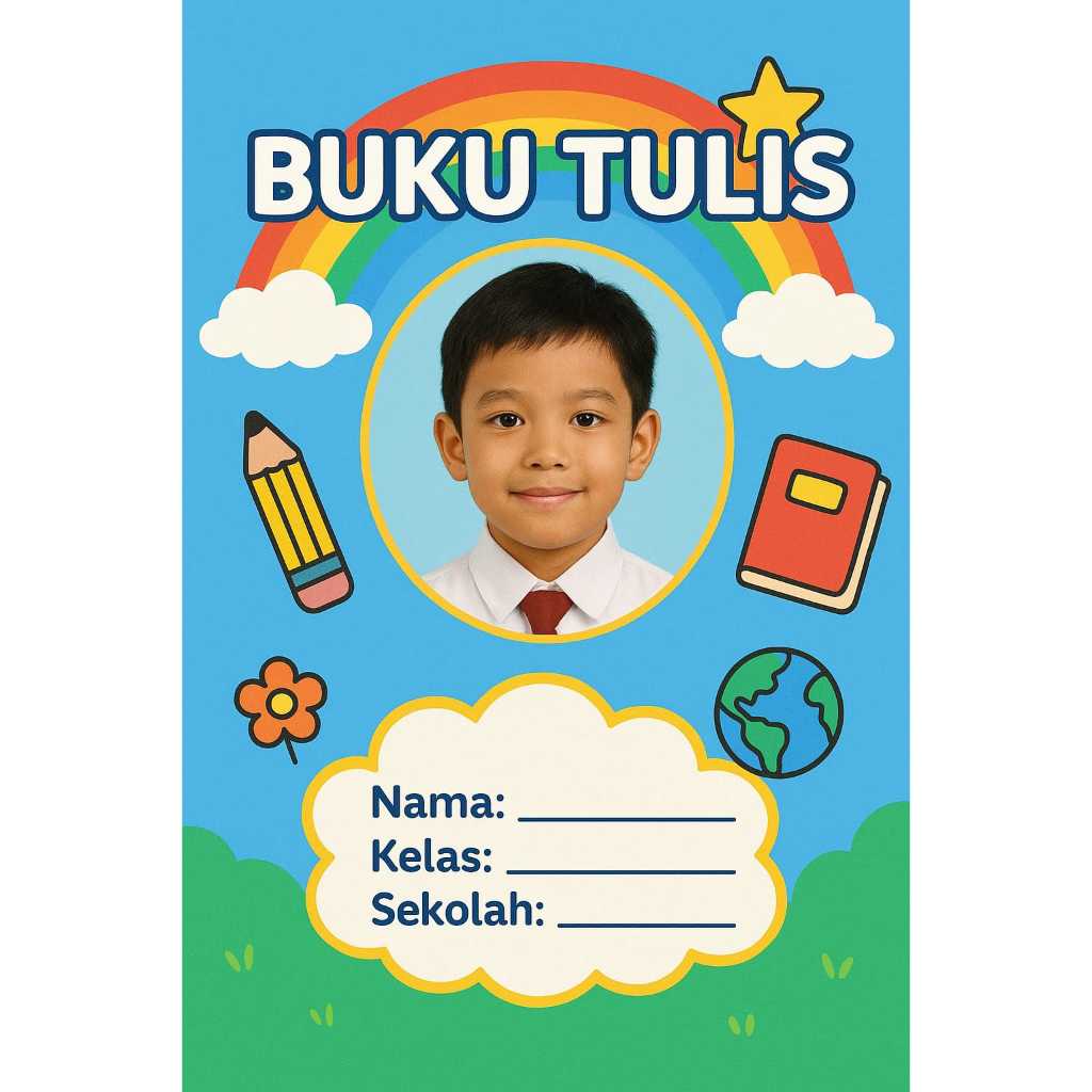 

Buku Tulis Custom Foto & Nama | Notebook Desain Sendiri