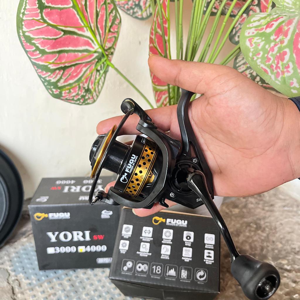 Reel Pancing Power Handle Laut SW Fugu Yori Saltwater Spinning 4000