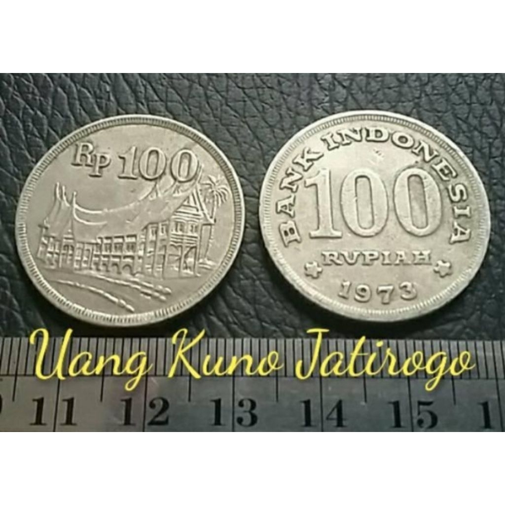 KOIN 100 RUPIAH RUMAH GADANG TAHUN 1973
