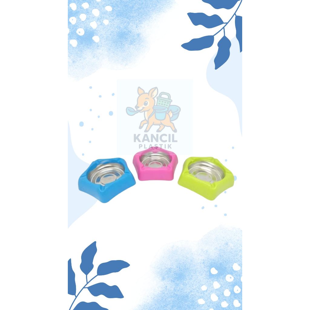 ASBAK ROKOK MODEL BINTANG STAINLESS TEMPAT PUNTUNG ROKOK