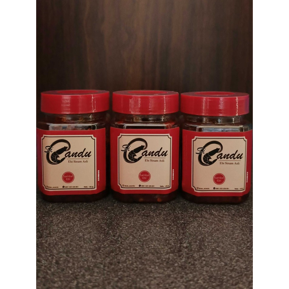 

Trio Candu Sambal Ebi – Ebi Asli Kalimantan | Ekstra Ebi, Pedas Gurih Nagih | Homemade | 125 gram