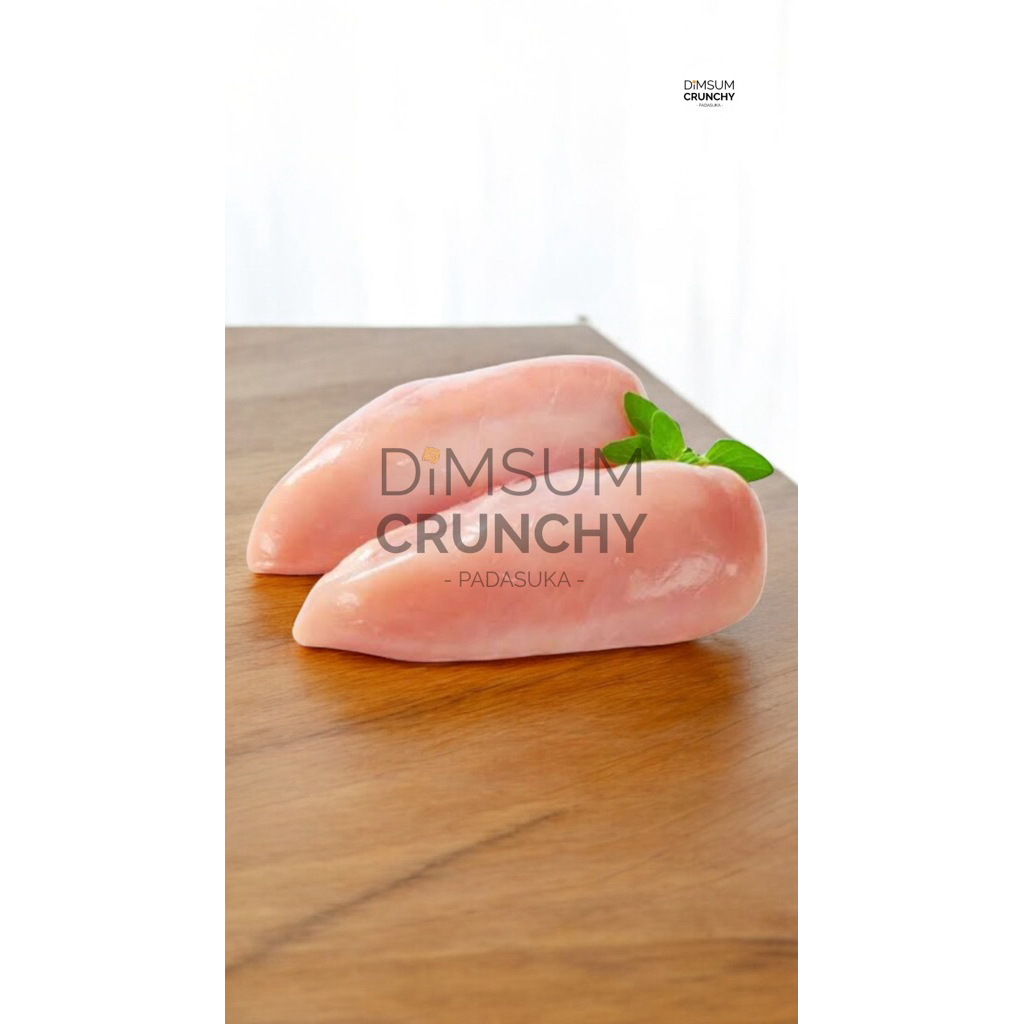 

Dada Ayam Fillet Tanpa Tulang Boneless BLD Segar / Fresh Chicken Breast Fillet 1kg & 500gr Segar dan Halal Daging Frozen | Brand Dimsum Crunchy Padasukan