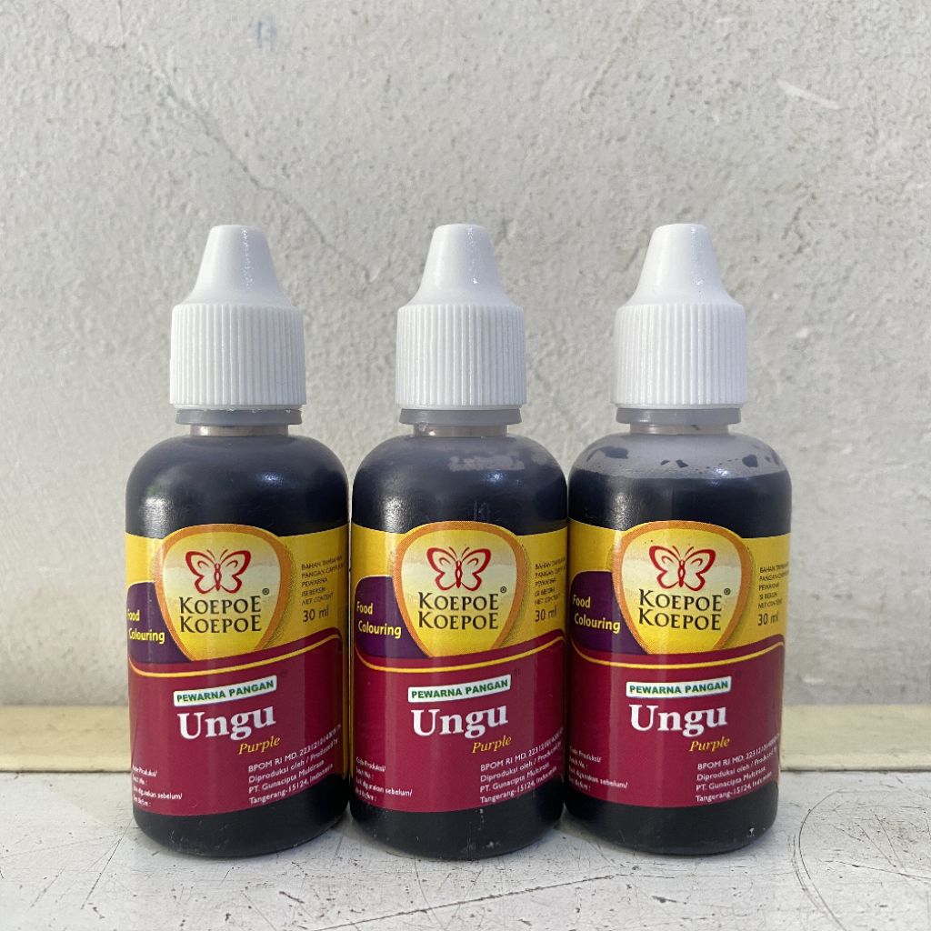 

Pewarna UNGU koepoe koepoe 30ml | pewarna ungu | pewarna kupu kupu