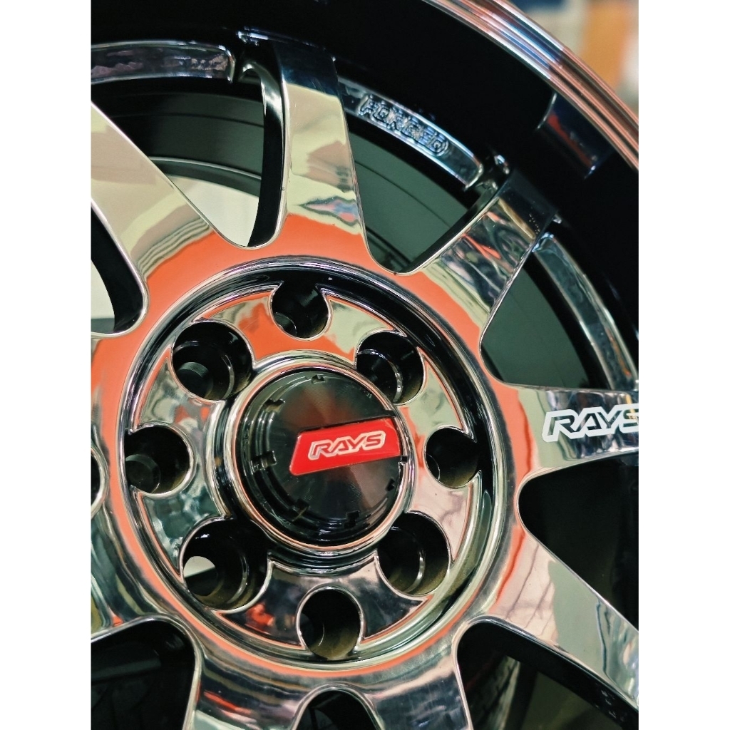 Velg Mobil Ring 16 Rays 1 Set (4pcs) Black Chrome