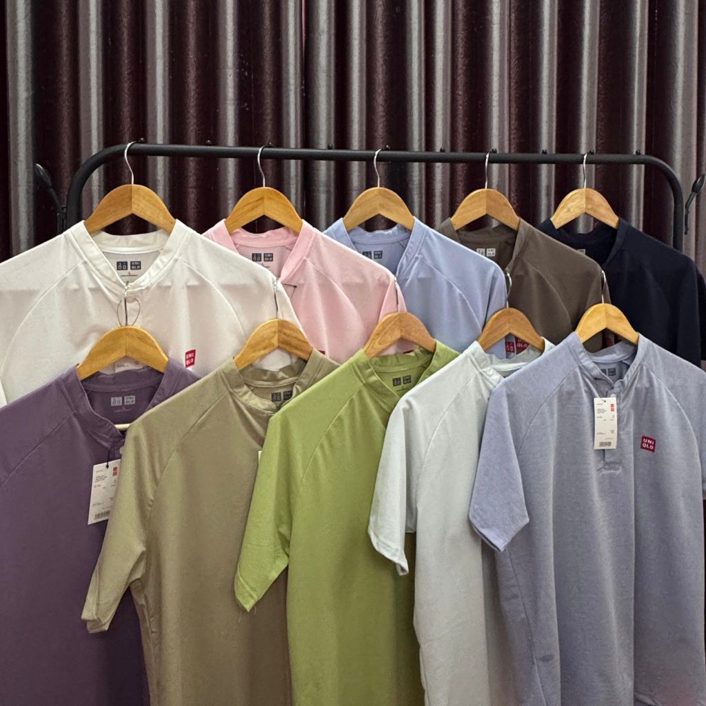 Kaos Uniqlo Shanghai Shirt Extra Fine Cotton Broadcloth Short Sleeve