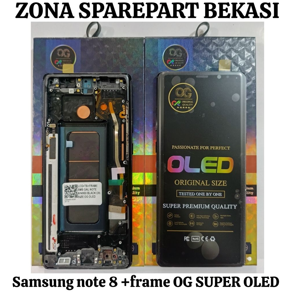 LCD+TS SAMSUNG NOTE 8 (+FRAME OG SUPER OLED)