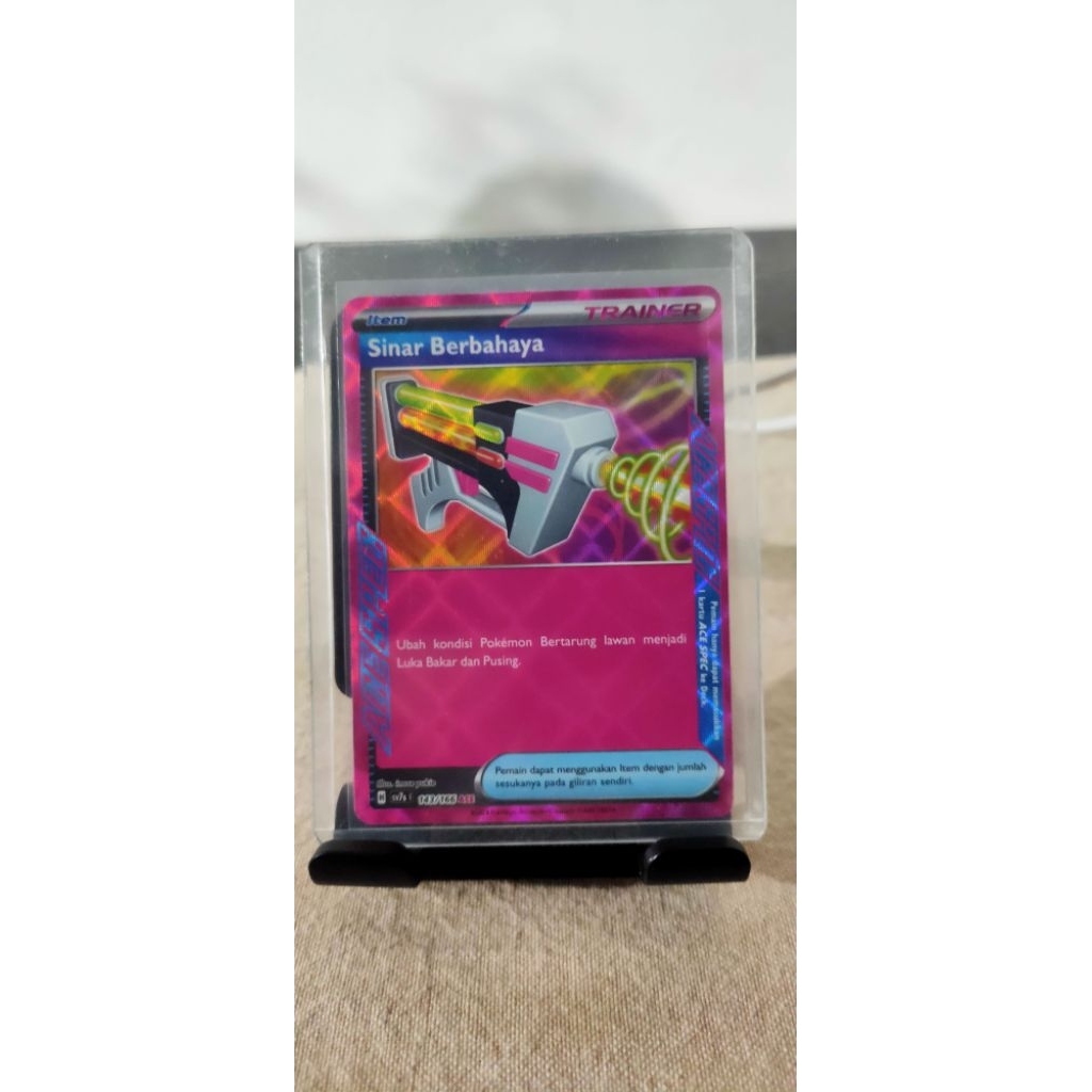 Pokemon TCG Sinar Berbahaya sv7s 143/166 Ace holo foil Indonesia Ver