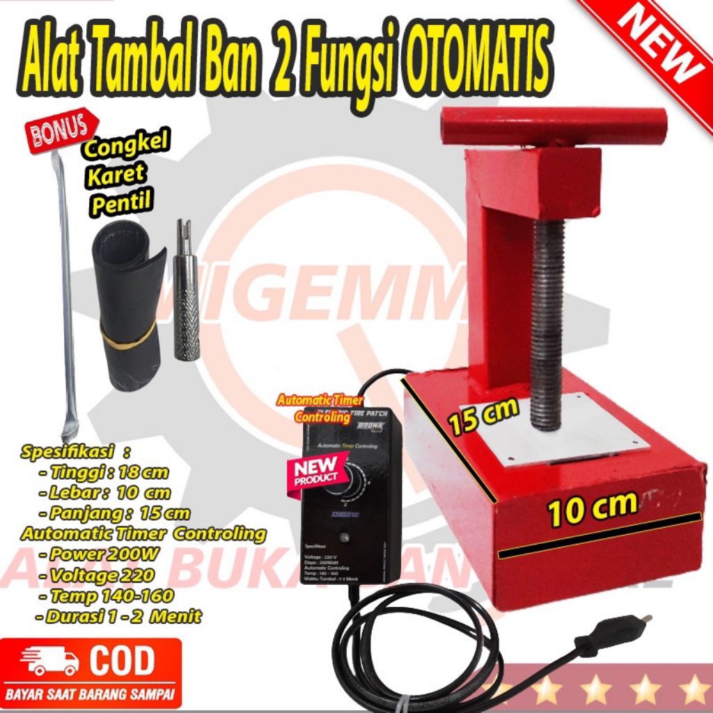 Alat Tambal Ban Listrik Lengkap Dengan Timer Otomatis