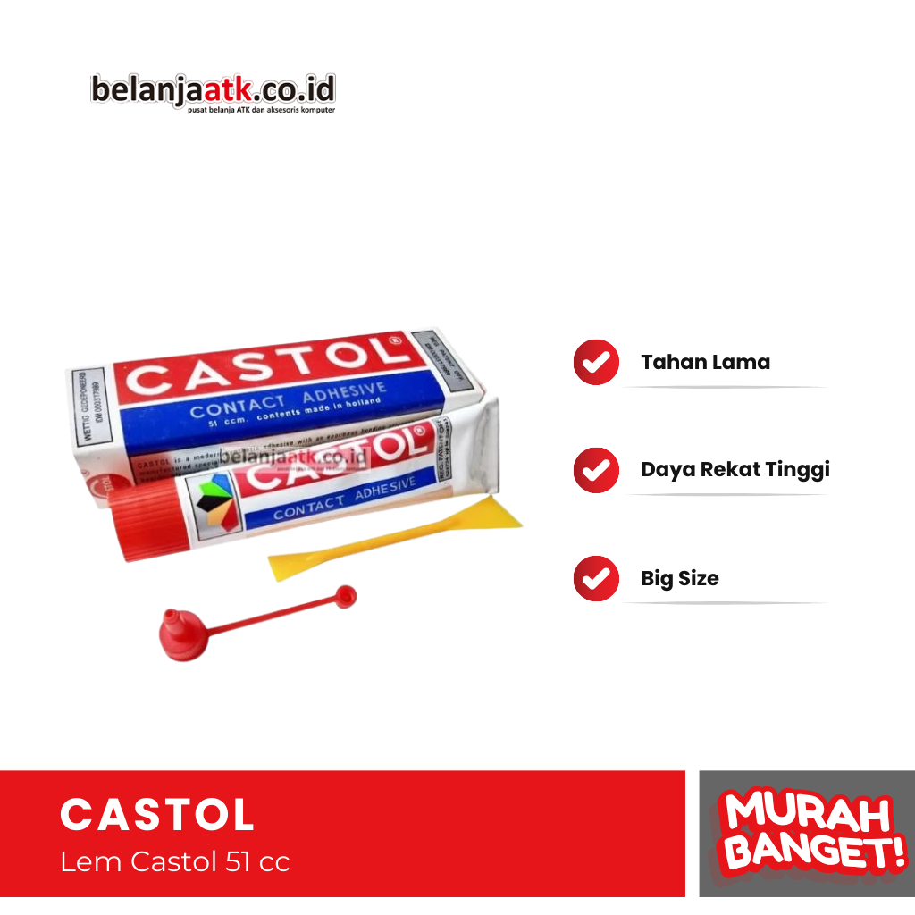 

Lem Serbaguna Castol Besar 51 cc / Adhesive Tube