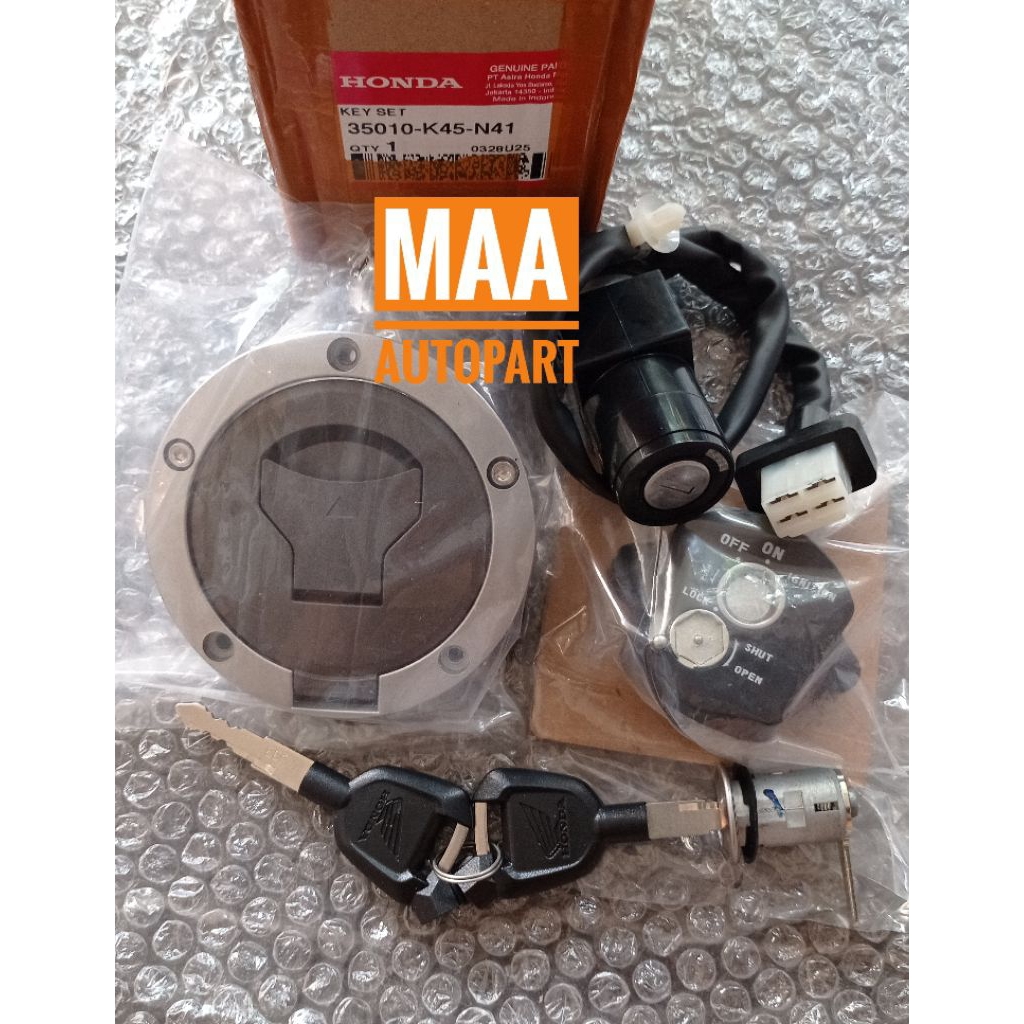 Key Set Kunci Kontak Tangki Jok Assy CBR150R CBR 150R K45G K45N Led Facelift 35010K45N40 35010K45N41