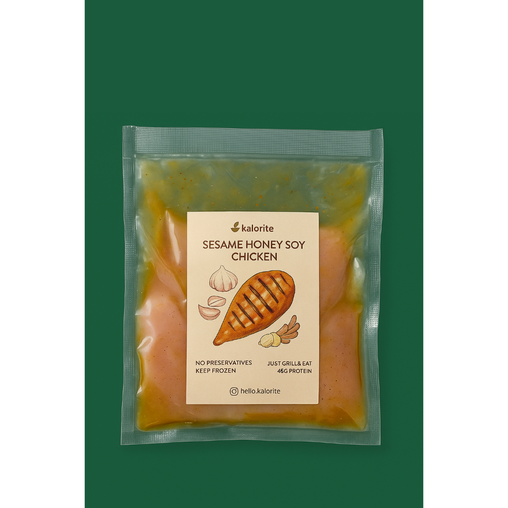 

Sesame Honey Soy Chicken – Dada Ayam Fillet Bumbu Kecap Madu & Minyak Wijen | High Protein | Kalorite