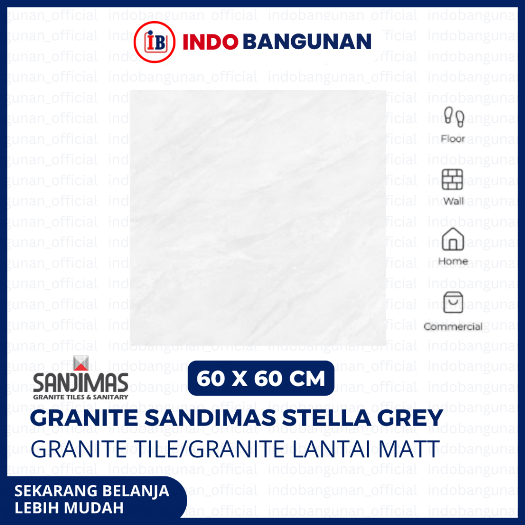 Granite Sandimas Tile Stella Grey 60X60