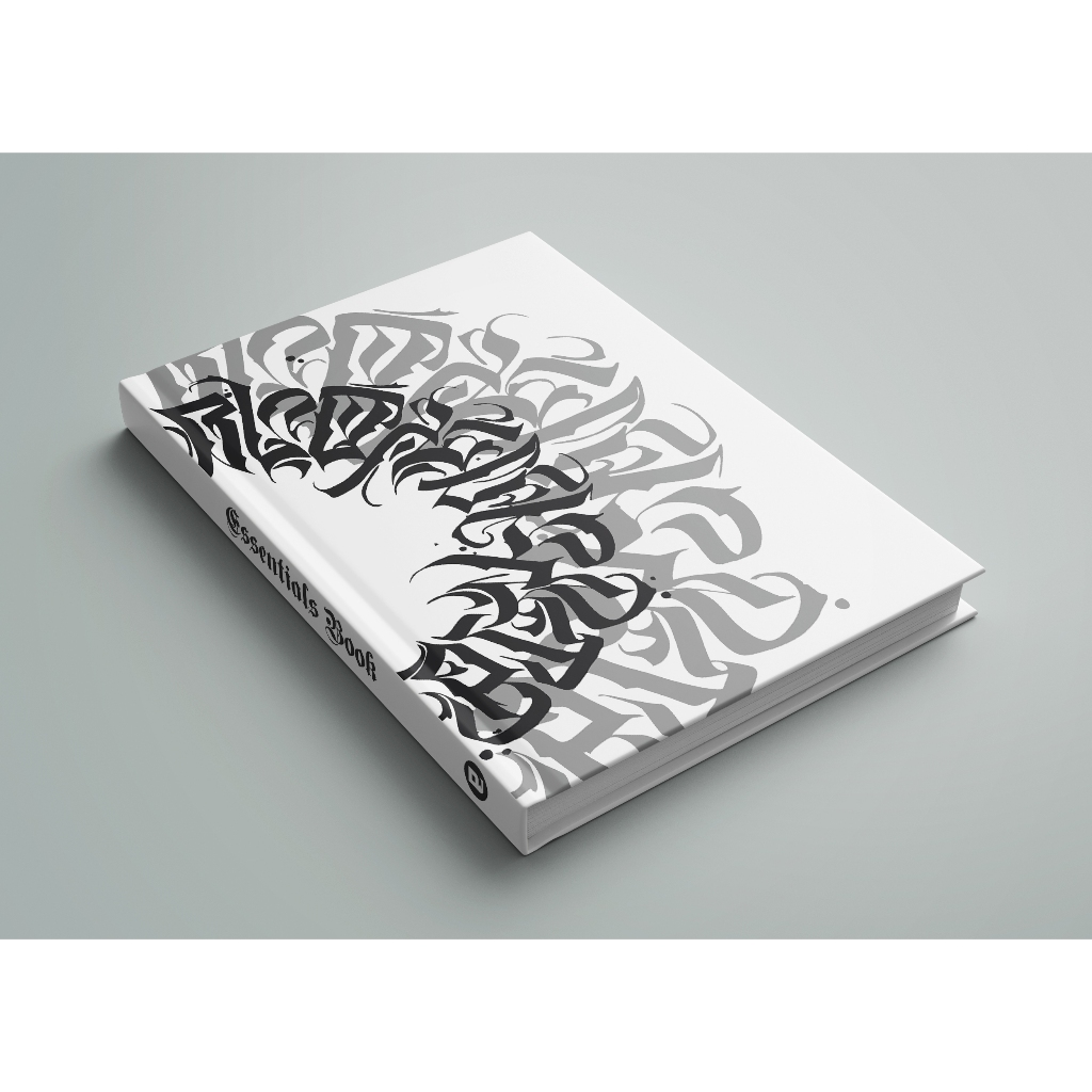 

Essentials Book - Notebook Hardcover - Calligraphy White
