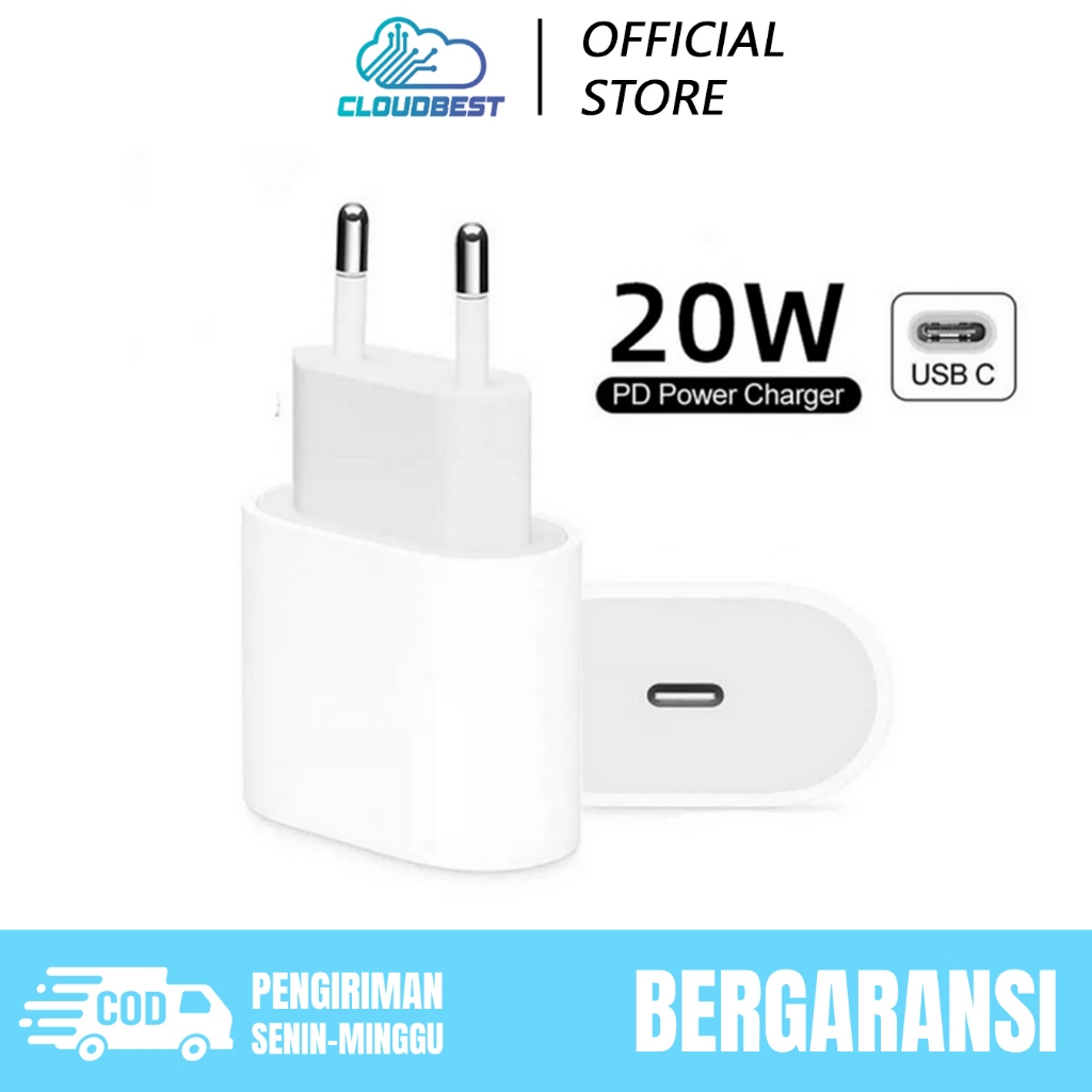 Adaptor Charger 20W iphone Type C Untuk iphone 8 X 11 12 13 14 15 16