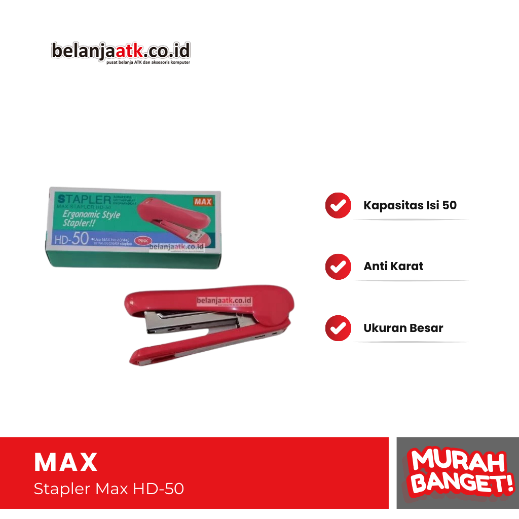 

Stapler Besar Max HD-50 / Jepretan