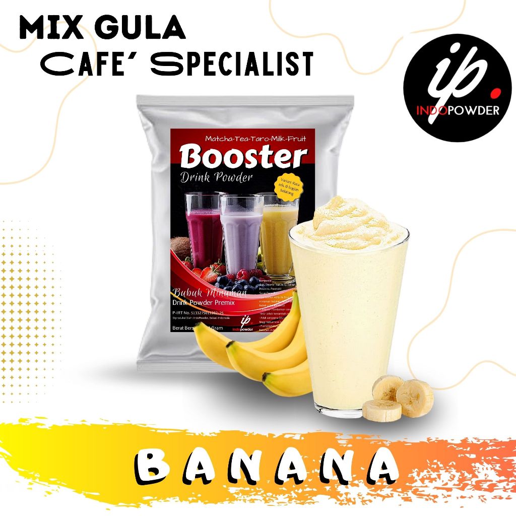 

Indopowder - Bubuk Minuman BANANA/ PISANG 1Kg Untuk Cafe, Waralaba, Resto dan Minuman Kekinian