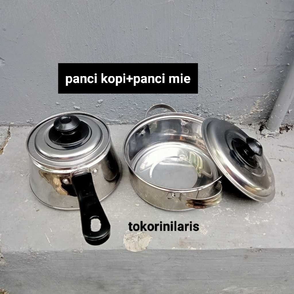 PANCI KOPI PANCI MIE/PANCI SAYUR MINI STAINLESS FREE PACKING
