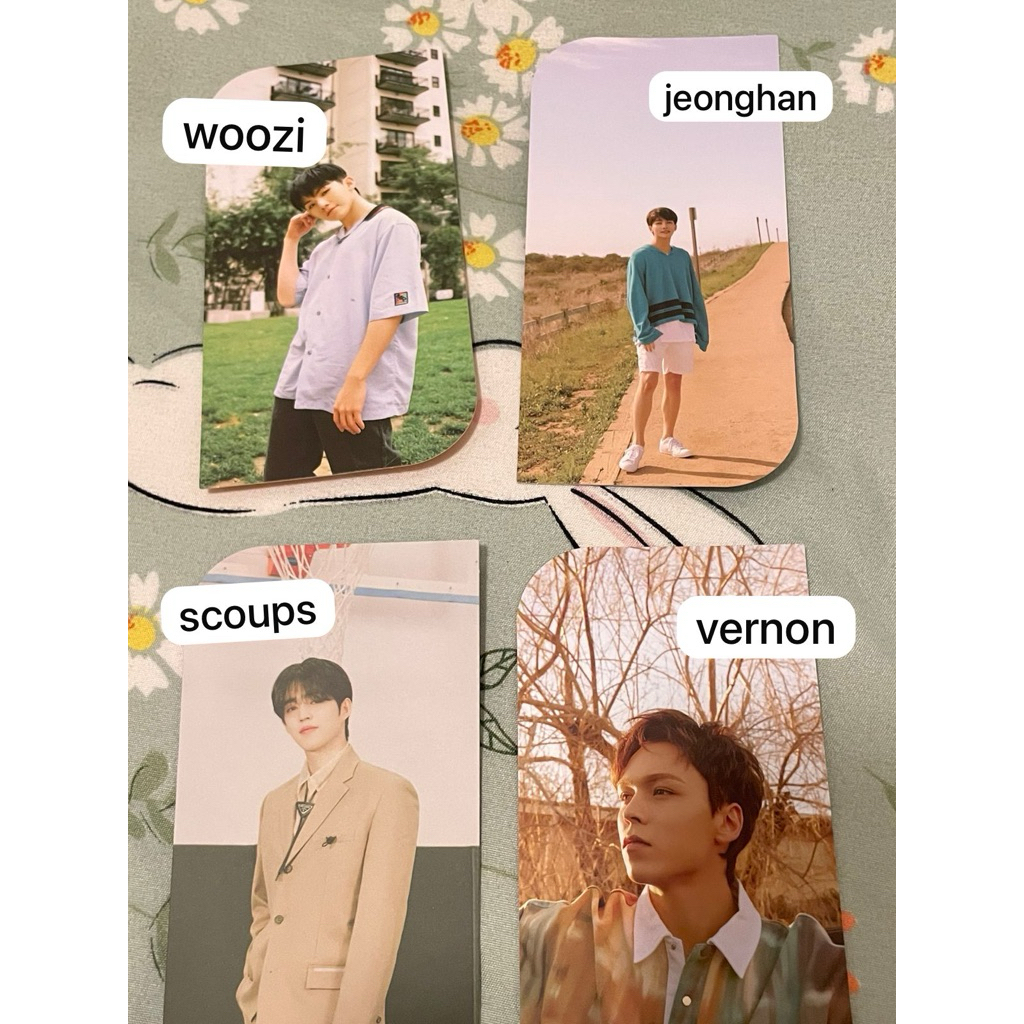 

[READY STOCK] SEVENTEEN HENGGARAE BOOKMARK WOOZI JEONGHAN SCOUPS VERNON