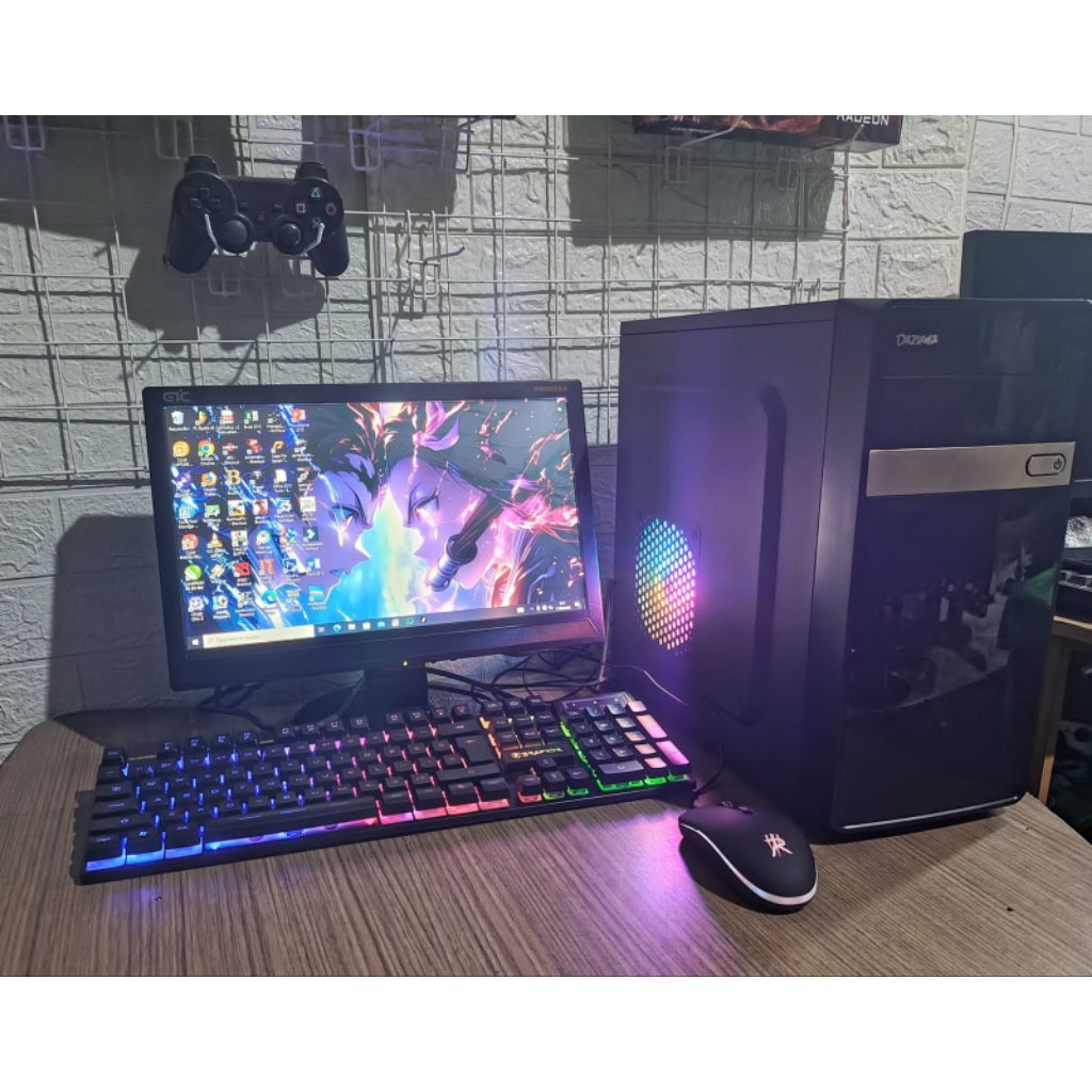 PC AMD A4 RAM8GB SSD128GB HDD500GB LENGKAP MONITOR