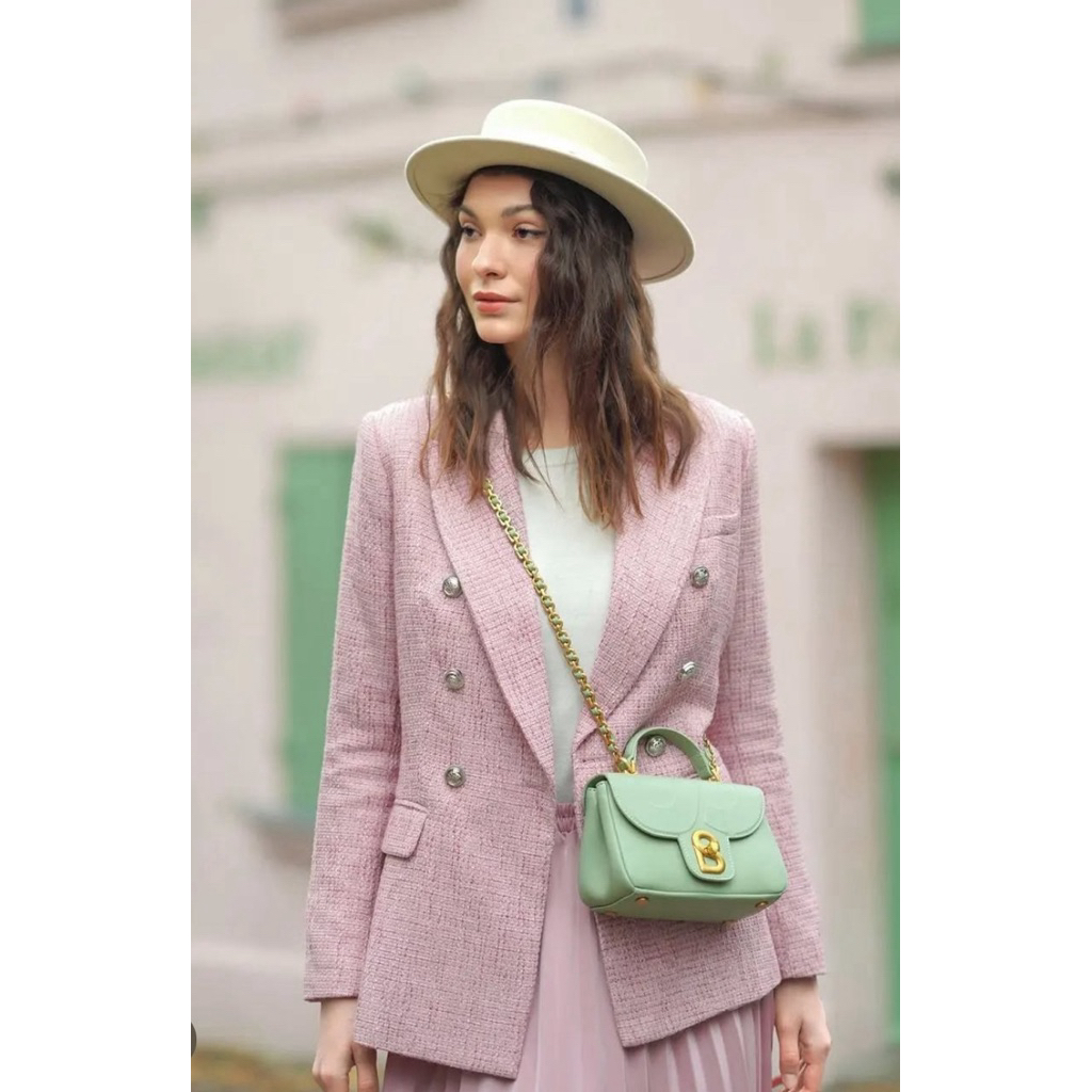 tas buttonscarves alma bag pistachio small