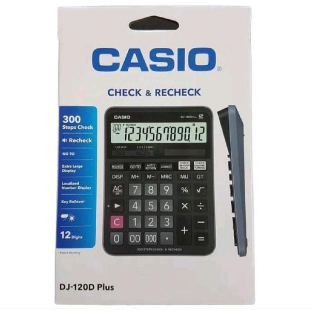 

Calculator Casio DJ 120 D Plus Check and Correct Original.