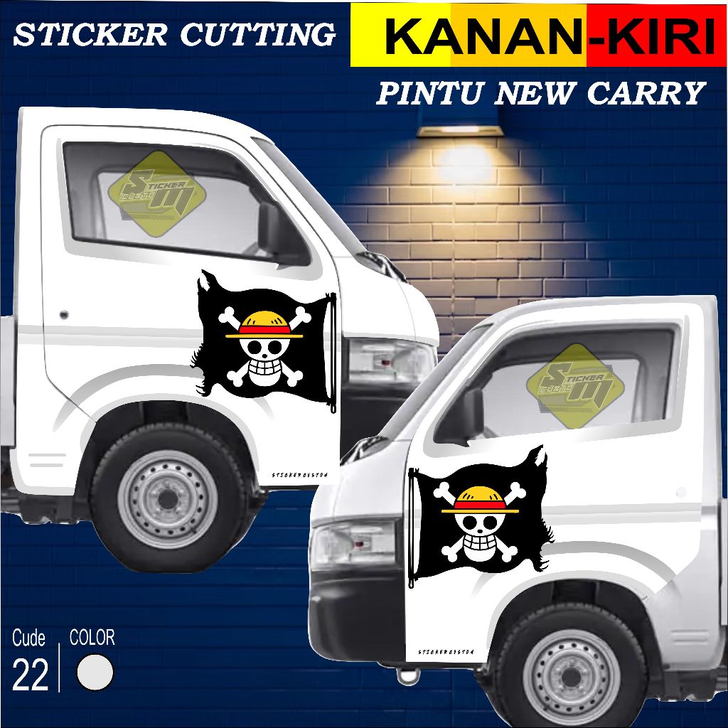 STICKER CUTTING PINTU NEW CARRY ONE PIECE MODEL BENDERA ONE PIECE SP 22