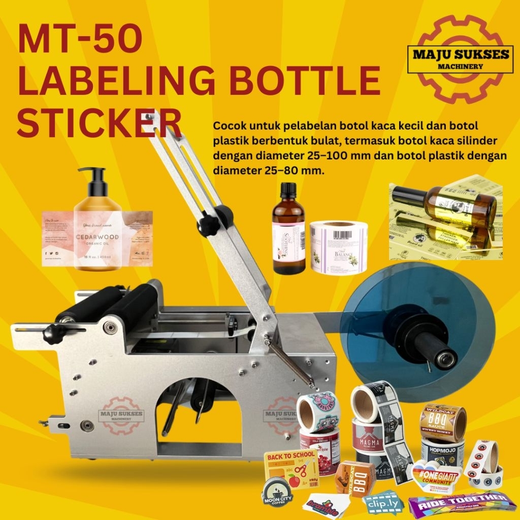 

Mesin Labeling Manual Botol Bulat MT-50 | Labeling Botol Bulat Manual MT-50