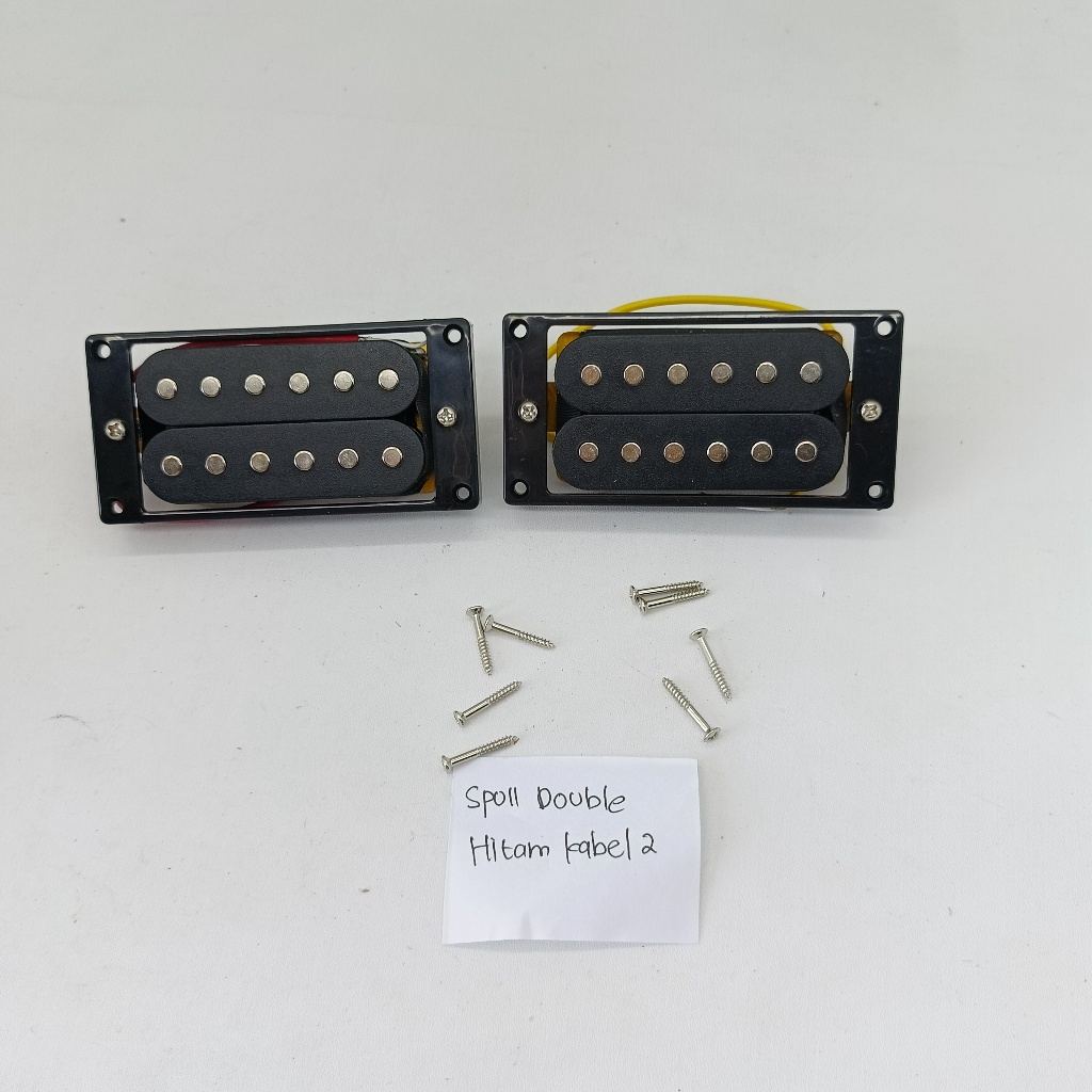 spul double pick up gitar elektrik coil humbucker Bridge net set guitar