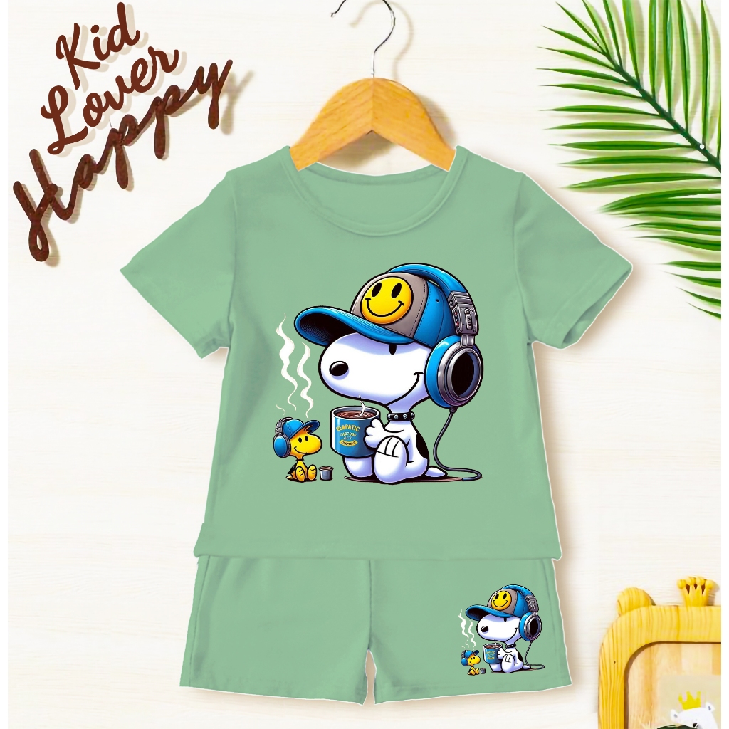 SETELAN ANAK SNOOPY BAJU SETELAN