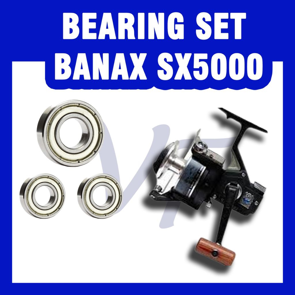 (PESANAN KHUSUS) BEARING REEL SET BANAX SX 5000 (1 SET ADA 3PCS) MINI BEARING PANCING SPARE PART KER